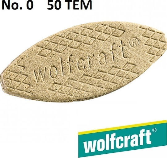 Wolfcraft Biscuit Dowels No.0 50pcs 2921000