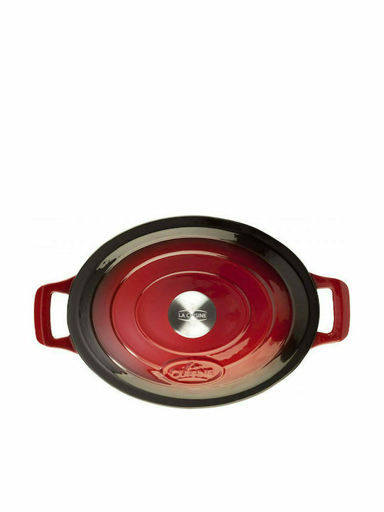 La Cuisine Cast Iron Stockpot 4.75lt / 29cm Red