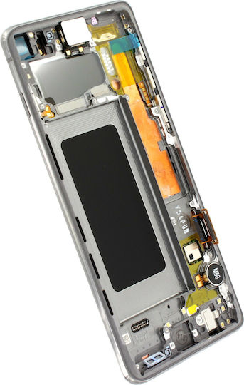 Samsung Screen with Touch Mechanism and Frame for Galaxy S10 (Black)