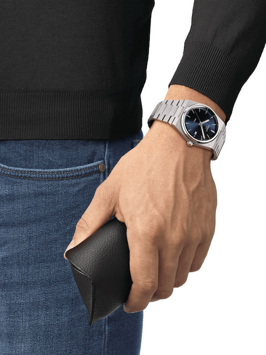 Tissot PRX Ρολόι Μπαταρίας με Μεταλλικό Μπρασελέ Tissot PRX Ρολόι Μπαταρίας με Μεταλλικό Μπρασελέ
