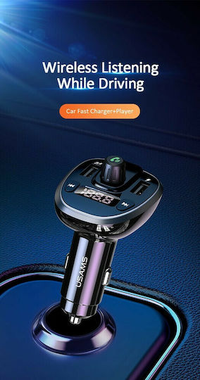 Usams FM Car Transmitter US-CC115 with Bluetooth / USB