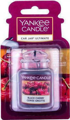 Yankee Candle Air Freshener Tab Pendand Car Jar Ultimate Black Cherry