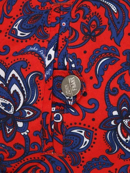Paisley Ανδρικό Μαγιό Σορτς Κόκκινο με Σχέδια