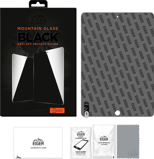 Eiger Mountain Black Anti Spy Privacy Privacy Tempered Glass (iPad Pro 2017 10.5” / Air 2019)