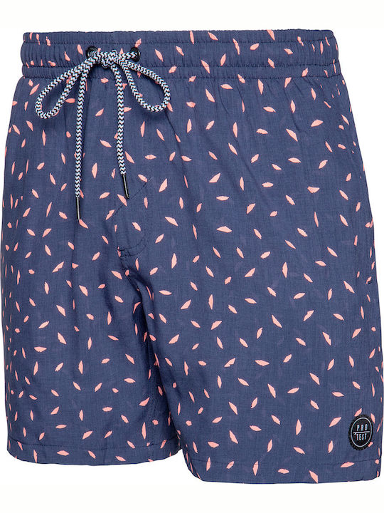 Ground Rafael Men's Swimwear Shorts Navy Blue with Patterns