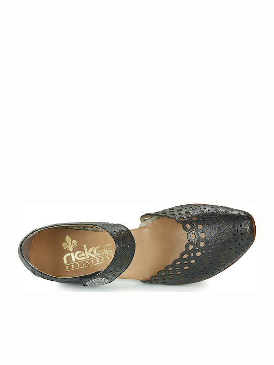 Anatomic Leather Black Heels