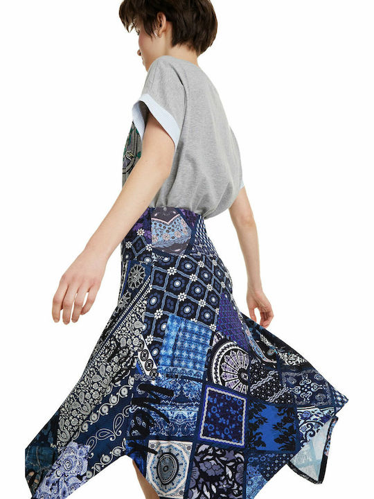 Katherine Ψηλόμεση Midi Φούστα Navy Μπλε