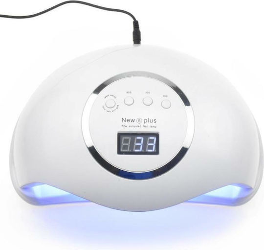 Bevili New 5 Plus Nail Polish Curing Lamp UV / LED 72W Gold