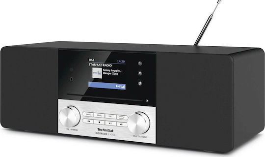 Technisat DigitRadio 3 Voice Επιτραπέζιο Ραδιόφωνο Ρεύματος DAB+ με Bluetooth και USB Μαύρο
