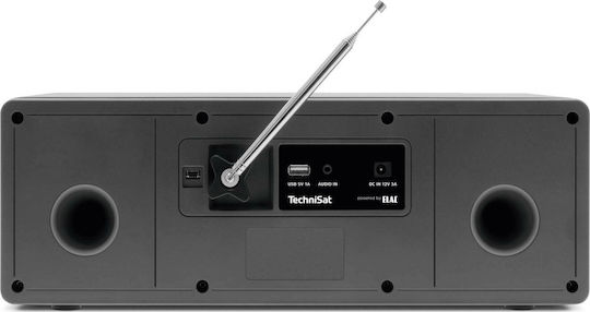 Technisat DigitRadio 3 Voice Επιτραπέζιο Ραδιόφωνο Ρεύματος DAB+ με Bluetooth και USB Μαύρο
