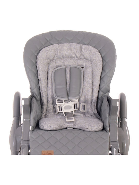 Lorelli Appetito Foldable Baby Highchair with Metal Frame & Fabric Seat Beige