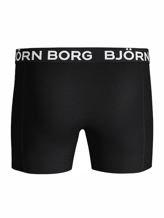 Rocket Sammy Men's Boxers Black with Patterns 2Pack