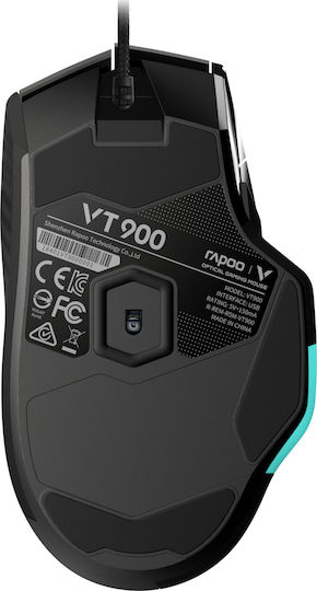 Rapoo VT900 RGB Gaming Ποντίκι 16000 DPI Μαύρο