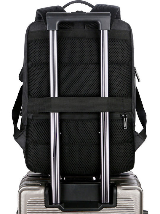 Playbags M1106-937 Waterproof Backpack for Laptop 15.6" with USB Port in Black Color