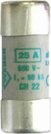 Adeleq Φυσίγγια Πορσελάνης Κυλινδρικά 22x58mm 25Α