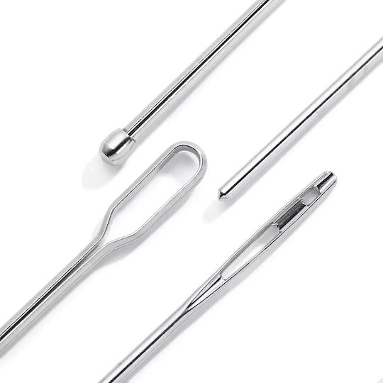 Prym Needles in Silver color Elastic Threader Silver 2pcs 2pcs