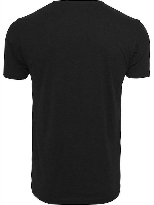 Merchcode Distressed Logo T-shirt Black Cotton