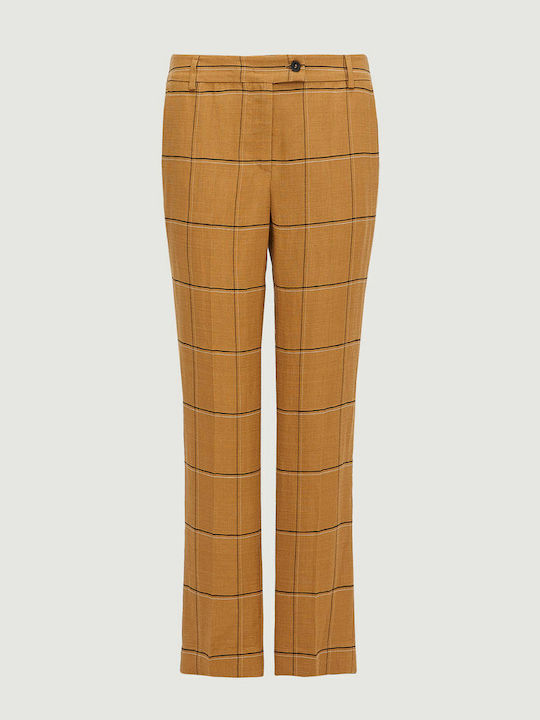 Dama Tesatura Pantaloni Tabac maro