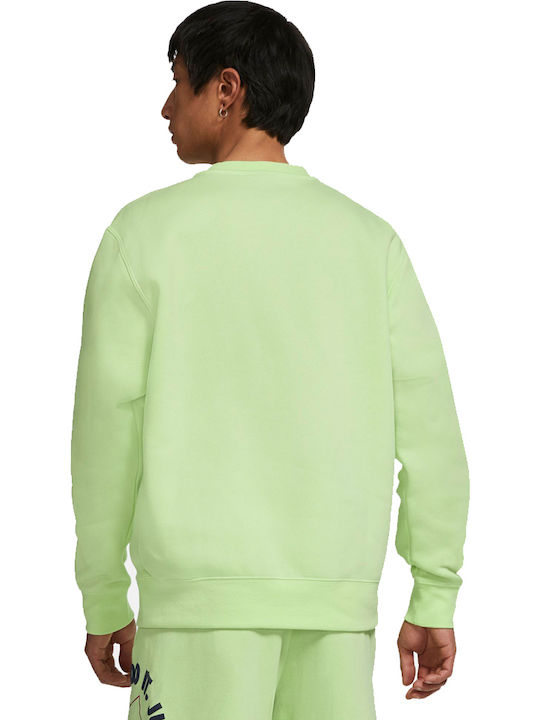 Nike Sportswear Club Ανδρικό Φούτερ Fleece Lime