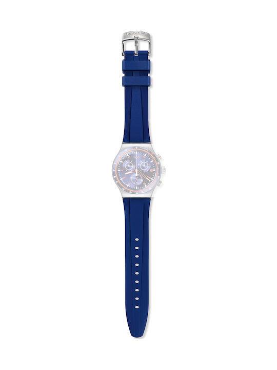 Swatch Hookup Καουτσούκ Λουράκι Μπλε 21mm