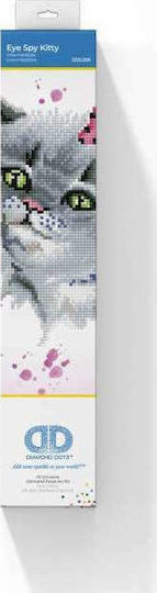 Diamond Dotz Canvas Diamond Painting Kit Mosaic - Eye Spy Kitty DD5.059