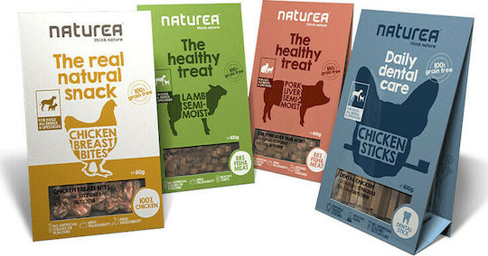 Naturea The Healthy Treat Semi-Moist Лакомство за Кученца с Риба 100gr