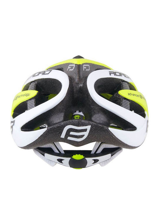 Force Bicycle Helmet Road Yellow