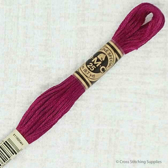 DMC Thread Embroidery Mouliné 117 Cotton in Purple color 8m Plum Dark