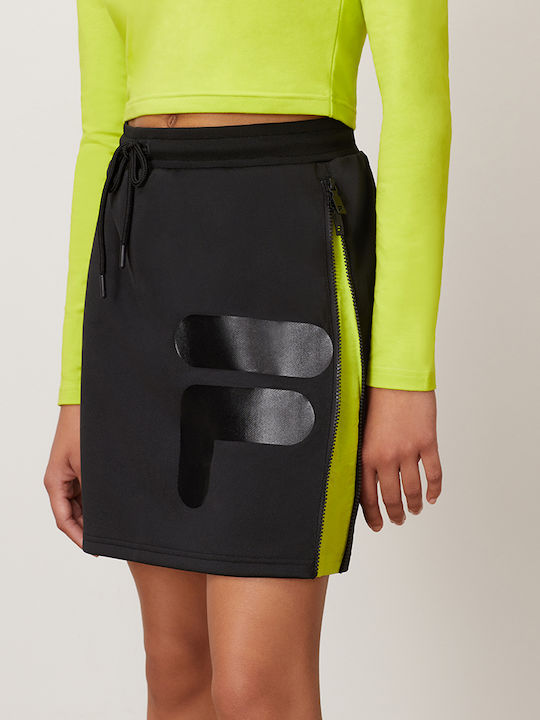 Yatee Hoch tailliert Mini Rock Schwarz