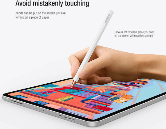 Nillkin Crayon K2 Digital Touch Pen mit Palm Rejection für iPad in Weiß Farbe 57983101343