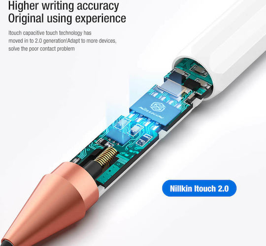 Nillkin Crayon K2 Digital Touch Pen mit Palm Rejection für iPad in Weiß Farbe 57983101343