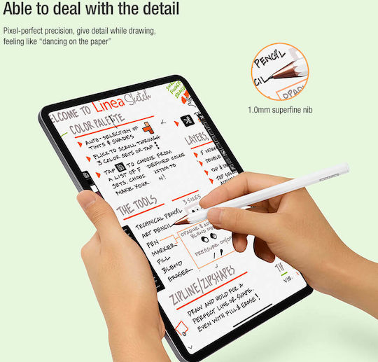 Nillkin Crayon K2 Digital Touch Pen mit Palm Rejection für iPad in Weiß Farbe 57983101343