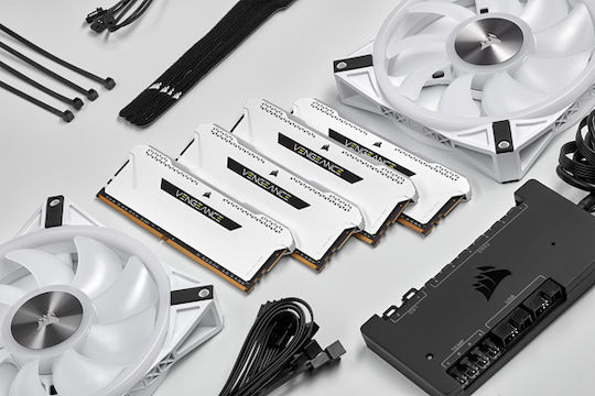 Corsair Vengeance RGB Pro SL 32GB DDR4 RAM with 4 Modules (4x8GB) and 3200 Speed for Desktop