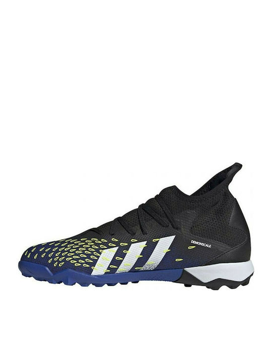 adidas Predator Freak.3 Футболни Обувки с Гумена Подметка Основно Черно / Облачно Бяло / Соларно Жълто