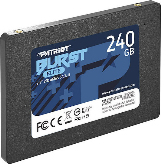 Patriot Burst Elite SSD 240GB 2.5'' SATA III Connection PBE240GS25SSDR