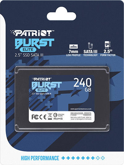 Patriot Burst Elite SSD 240GB 2.5'' SATA III Connection PBE240GS25SSDR