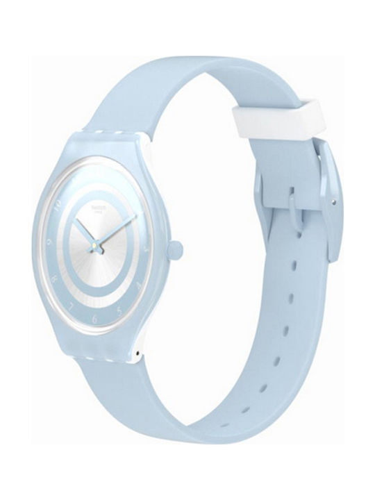 Swatch Skinciel Rubber Strap Light Blue 17mm