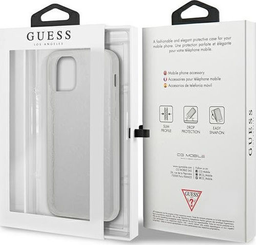 Guess Back Cover Σιλικόνης Διάφανο (iPhone 12 / 12 Pro)
