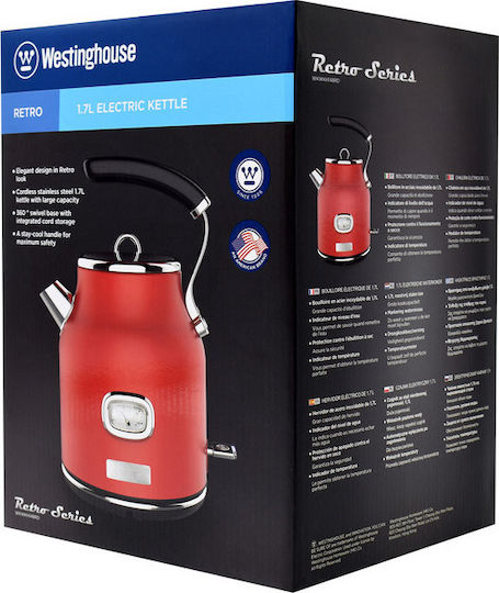 Westinghouse Reisekessel 1.7Es 2200W Rot