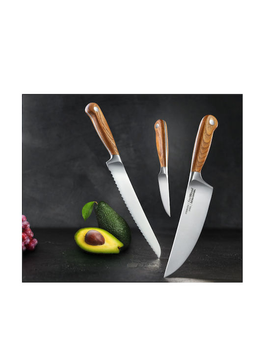 Tescoma Feelwood Μαχαίρι Chef από Ανοξείδωτο Ατσάλι 18cm