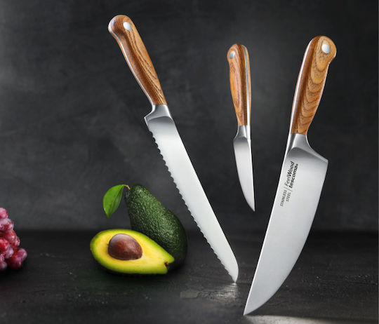 Tescoma Feelwood Μαχαίρι Chef από Ανοξείδωτο Ατσάλι 18cm