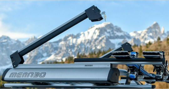 Menabo Yelo Car Ski Mounts Suitable for 6 Ski Pairs or 4 Snowboards