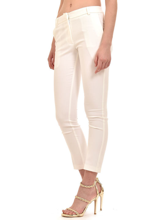 Damen Stoff Hose Weiß