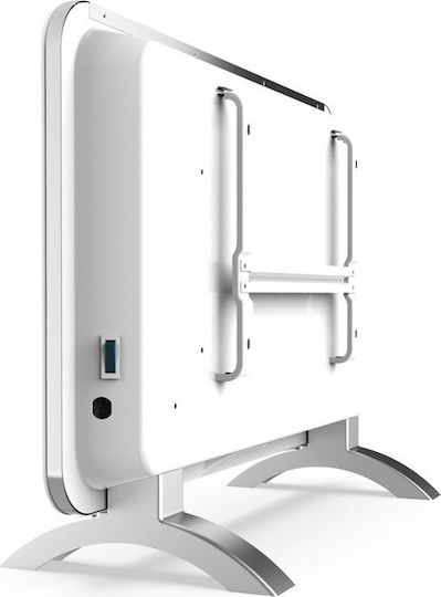 Cecotec Warm 6650 Crystal Connection 05318 Convector Heater Floor 1000W with Electronic Thermostat and WiFi 76x43cm White