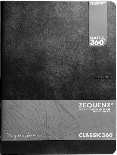 Zequenz Σημειωματάριο B5 100 Φύλλων Ριγέ Μαύρο