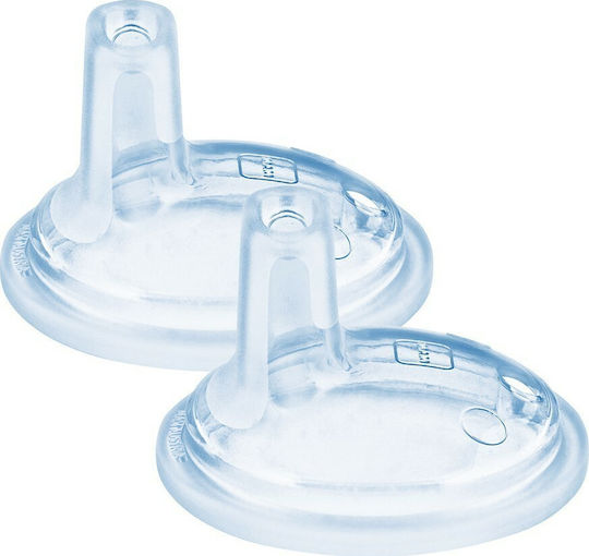 Mam Silicone Baby Spout For Children's Cup for 4+ months 2pcs Transparent