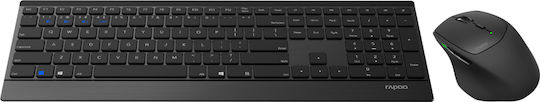 Rapoo 9500M Wireless Bluetooth Keyboard & Mouse Set English US