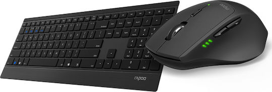 Rapoo 9500M Wireless Bluetooth Keyboard & Mouse Set English US