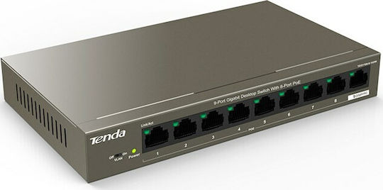 Tenda Unmanaged L2 PoE+ Switch with 9 Gigabit (1Gbps) Ethernet Ports