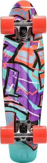 Meteor Graffiti 5.90" Complete Penny Board Πολύχρωμο